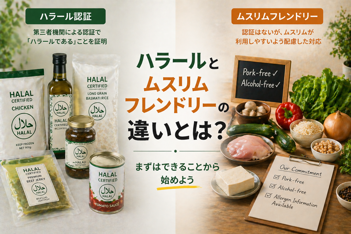 ハラールとムスリムフレンドリーの違いとは？飲食店が知っておくべきこと