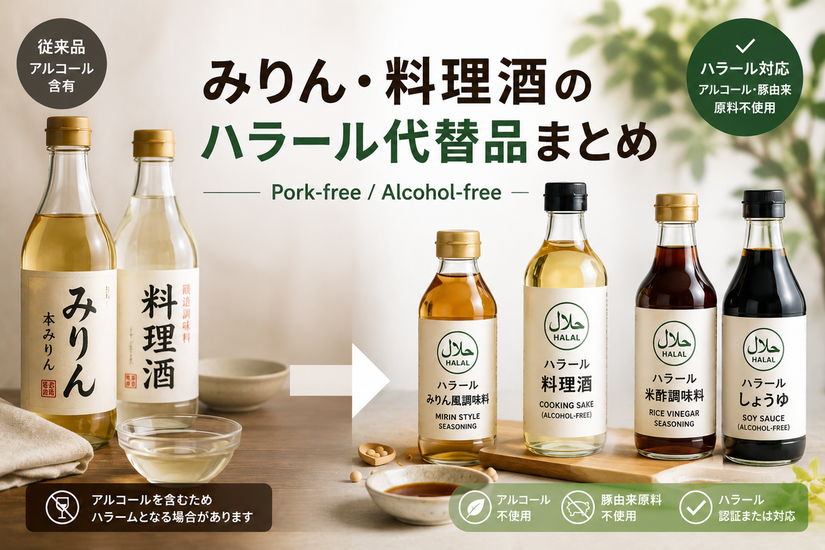 みりん・料理酒のハラール代替品まとめ