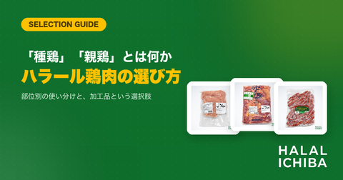 ハラール鶏肉の選び方｜「種鶏」「親鶏」とは何か、部位別の使い分けと加工品の活用