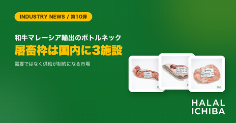 【業界動向】和牛のマレーシア輸出、ボトルネックは「市場」ではなく「屠畜枠」 - 国内に3施設しかないハラール対応認定施設