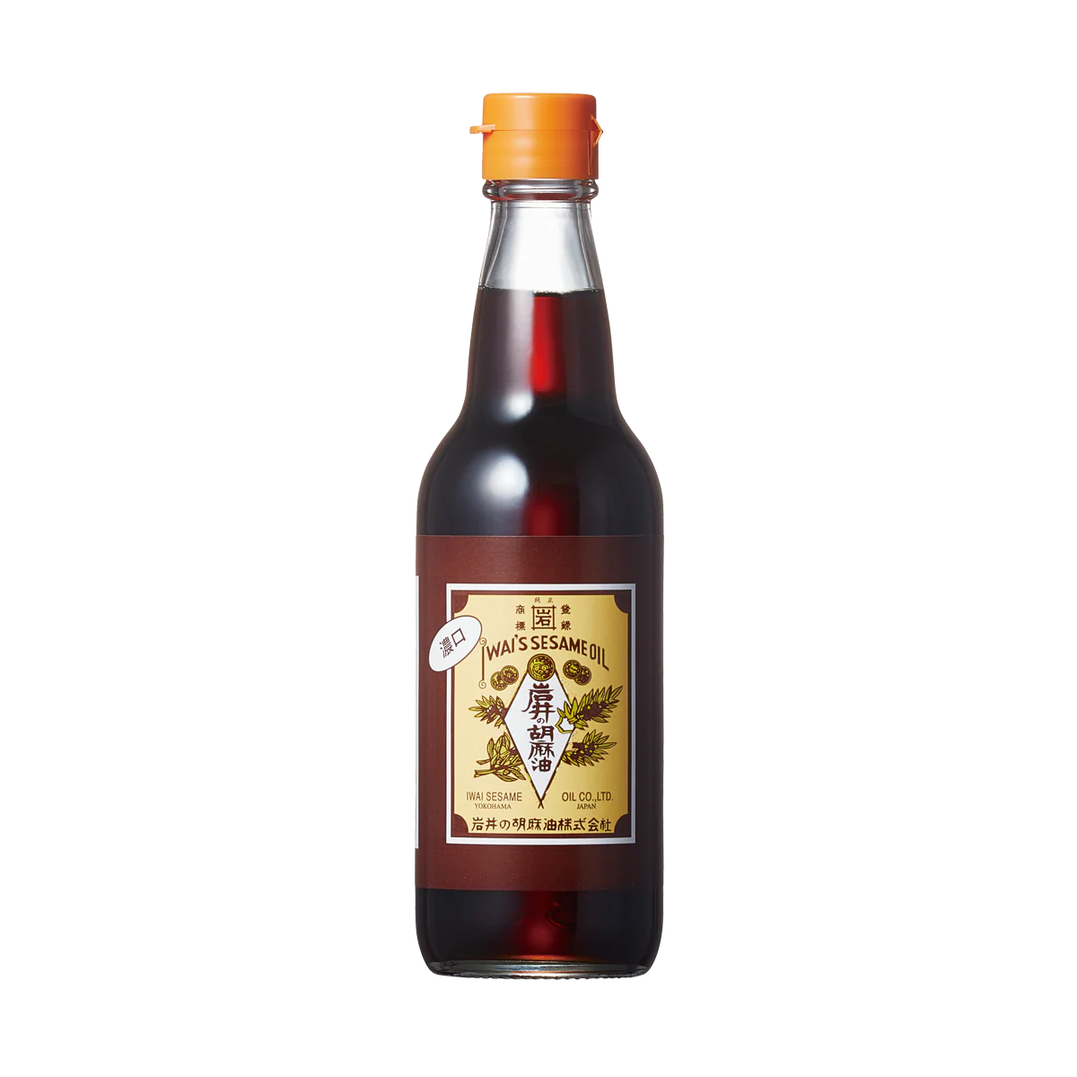 【受注対応品】岩井の純正胡麻油 濃口 1CS（330g × 12）＜岩井の胡麻油＞