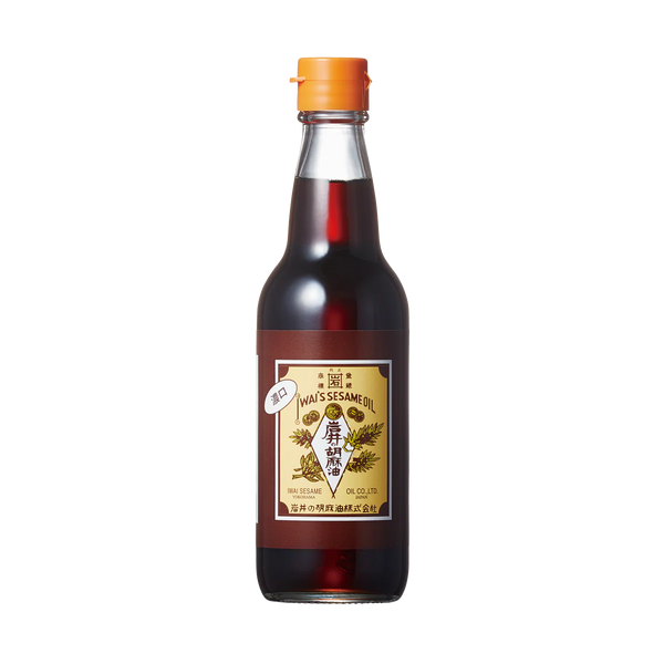 【受注対応品】岩井の純正胡麻油 濃口 1CS（330g × 12）＜岩井の胡麻油＞