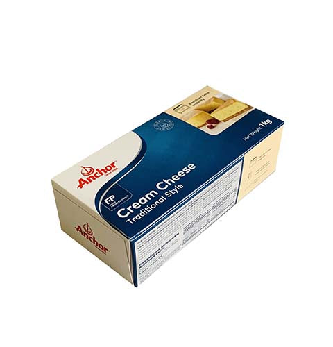 【受注対応品】ニュージーランド クリームチーズ アンカー 1kg × 12 ＜世界チーズ商会＞