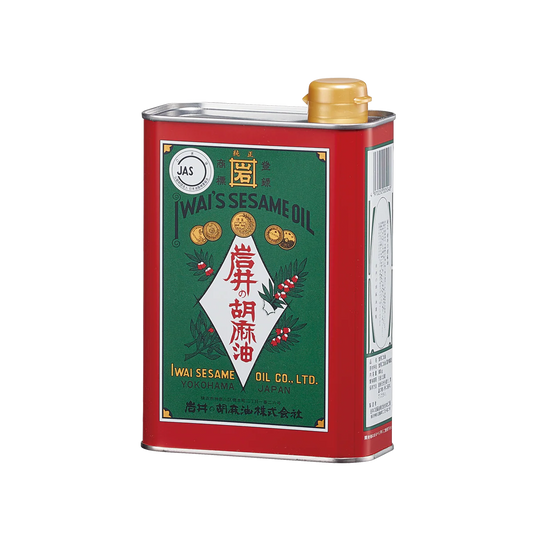 【受注対応品】金岩井純正胡麻油 青缶 1CS（800g × 10）＜岩井の胡麻油＞