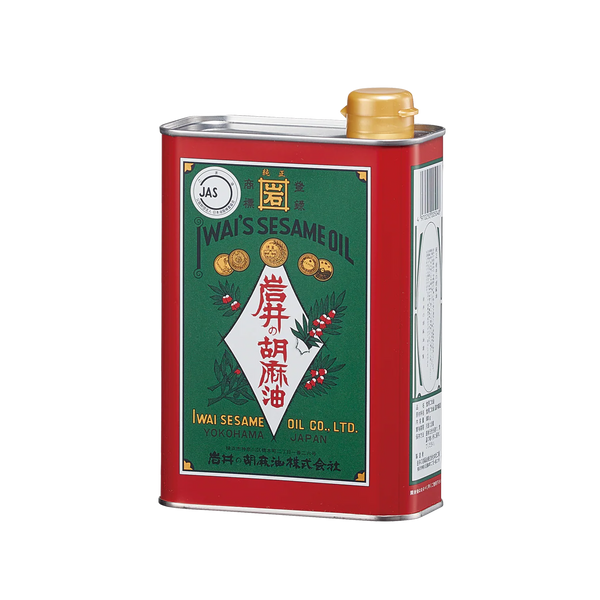 【受注対応品】金岩井純正胡麻油 青缶 1CS（800g × 10）＜岩井の胡麻油＞
