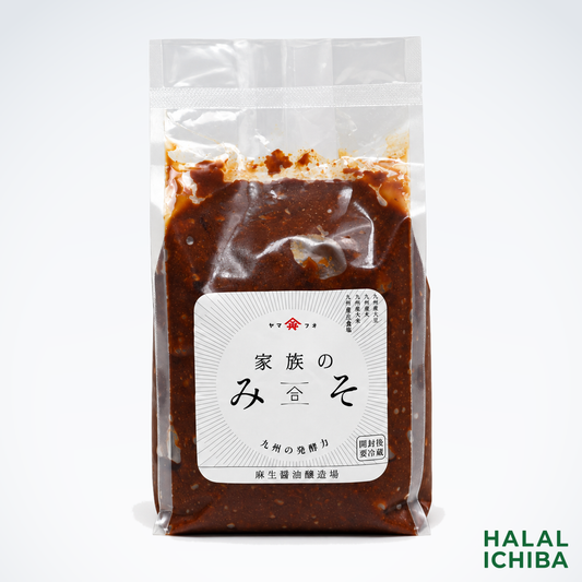 【受注対応品】家族のみそ(500g)  1c/s(6個)×4 ＜麻生醤油＞