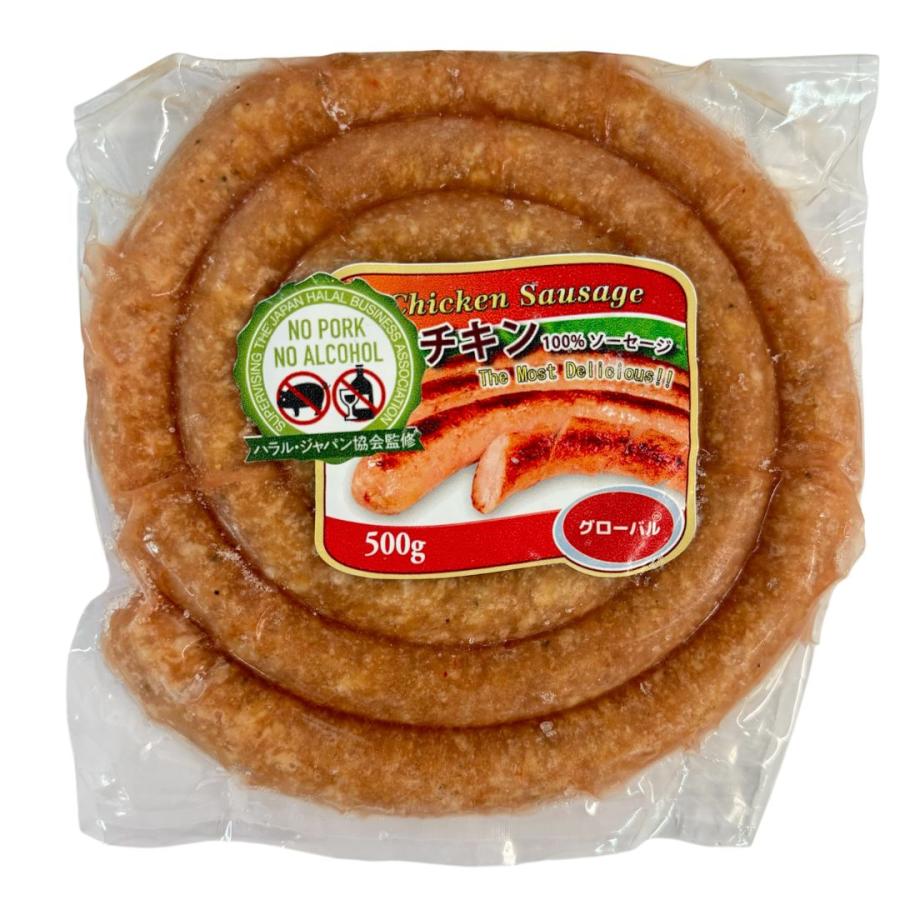 【受注対応品】LINGUICA HALAL CHICKEN 500g　1CS （50本/ケース）＜ムンドグローバル＞