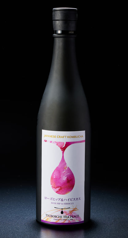 JAPANESE CRAFT KOMBUCHA Rosehip & Hibiscus 720ml (Tsuboichi Tea Honpo)