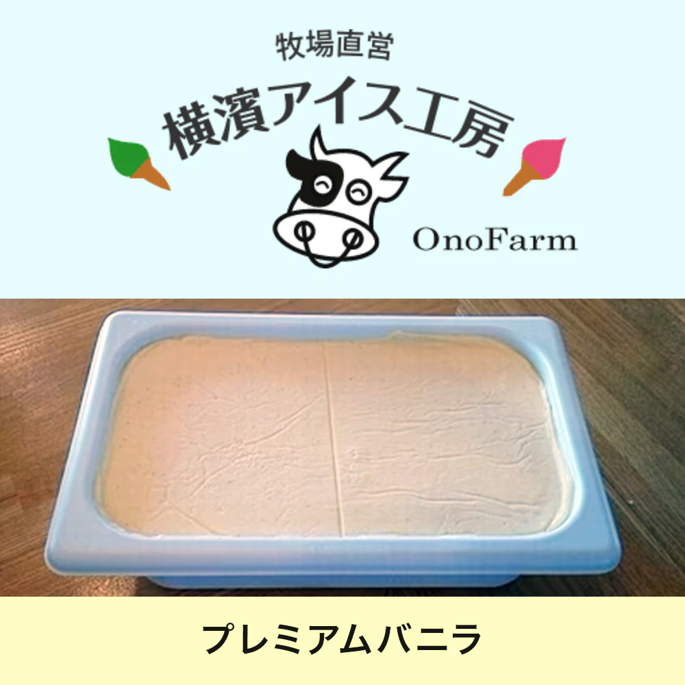 【受注対応品】アイスクリーム プレミアムバニラ 4L×3×3箱　＜小野ファーム＞